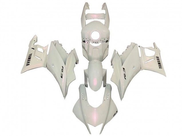 2022-2024 Pearl White Yamaha YZF R3/R25 Motorcycle Fairings