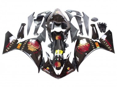 2009-2011 Glossy Black Red Yellow Sheltes Yamaha YZF 1000 R1 Motorcycle Fairings