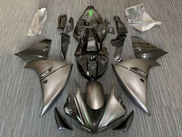 2009-2011 Glossy Black Matte Grey Yamaha YZF 1000 R1 Motorcycle Fairings