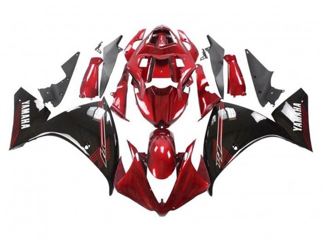 2009-2011 Red Glossy Black Yamaha YZF 1000 R1 Motorcycle Fairings