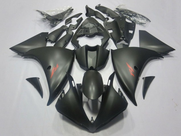 2009-2011 Matte Black Red Decal Yamaha YZF 1000 R1 Motorcycle Fairings