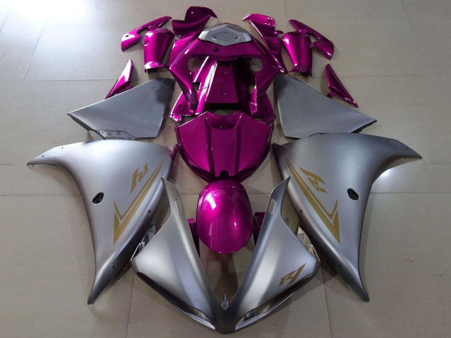 2009-2011 Silver Purple Yamaha YZF 1000 R1 Motorcycle Fairings