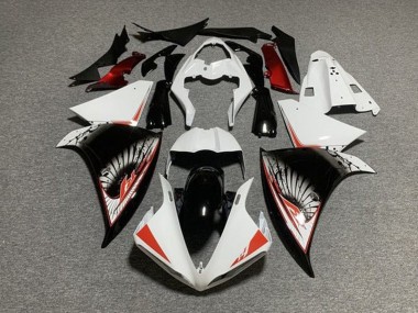 2012-2014 White Red Black Yamaha YZF 1000 R1 Motorcycle Fairing
