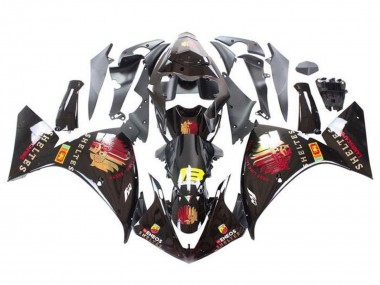 2012-2014 Glossy Black Red Yellow Sheltes Yamaha YZF 1000 R1 Motorcycle Fairings