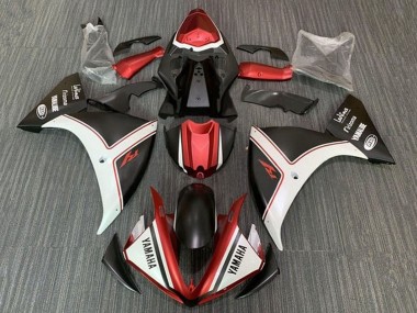 2012-2014 White Red Black Yamaha YZF 1000 R1 Motorcycle Fairings