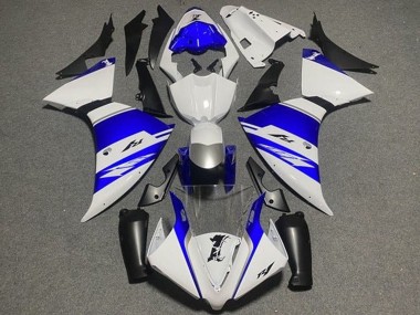 2012-2014 White Blue Black Silver Stripe Yamaha YZF 1000 R1 Motorcycle Fairings