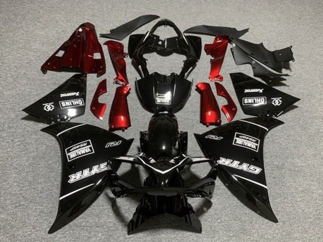 2012-2014 Glossy Black Red White GYTR Yamalube QHLINS Yamaha YZF 1000 R1 Motorcycle Fairings