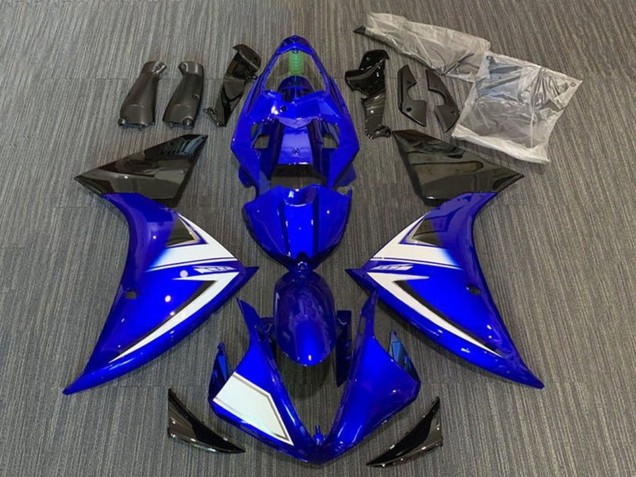 2012-2014 Blue White Black Stripe Yamaha YZF 1000 R1 Motorcycle Fairings