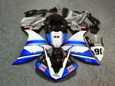 2012-2014 White Blue Black Fimer Yamalube 90 Yamaha YZF 1000 R1 Motorcycle Fairings
