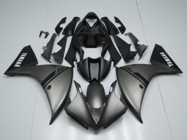 2012-2014 Matte Grey Matte Black White Decals Yamaha YZF 1000 R1 Motorcycle Fairings