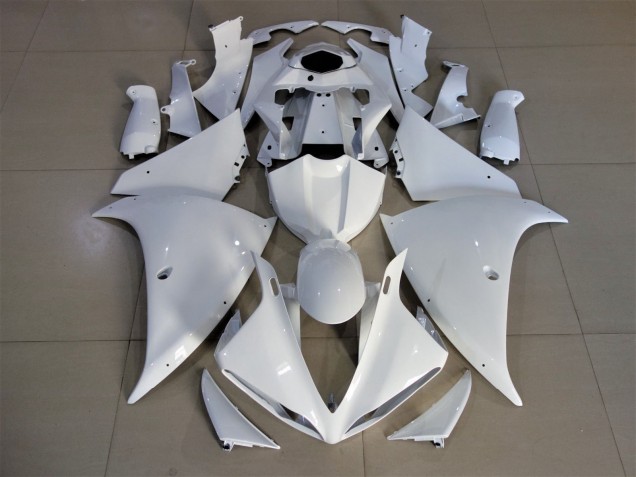 2012-2014 White Yamaha YZF 1000 R1 Motorcycle Fairings