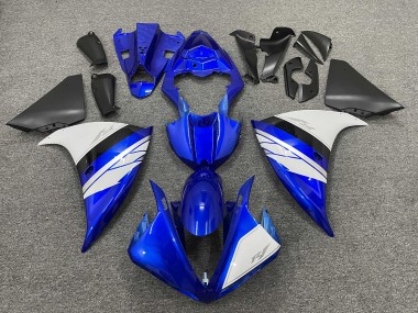 2012-2014 Blue White Black Yamaha YZF 1000 R1 Motorcycle Fairings