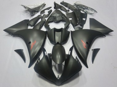 2012-2014 Matte Black Red Decal Yamaha YZF 1000 R1 Motorcycle Fairings