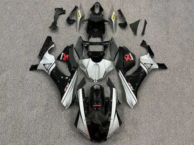 2015-2019 Silver Black Yamaha YZF 1000 R1 Motorcycle Fairings