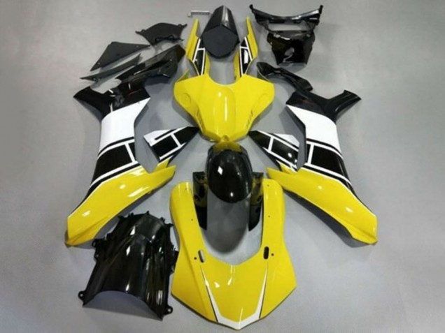 2015-2019 Yellow White Black Yamaha YZF 1000 R1 Motorcycle Fairing