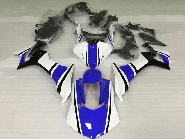 2015-2019 White Blue Black Yamaha YZF 1000 R1 Motorcycle Fairing