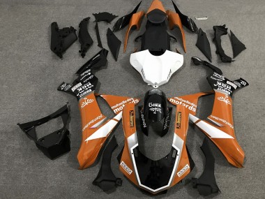 2015-2019 Orange White Glossy Black Yamaha YZF 1000 R1 Motorcycle Fairings
