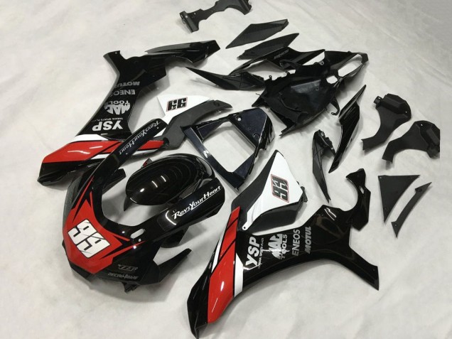 2015-2019 Glossy Black White Red ENEOS Motul YSP 99 Yamaha YZF 1000 R1 Motorcycle Fairings