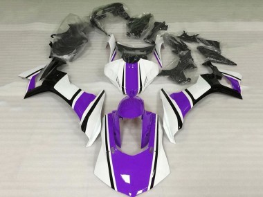 2020-2025 White Purple Glossy Black Yamaha YZF 1000 R1 Motorcycle Fairing