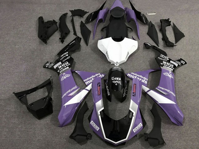 2020-2025 Purple White Glossy Black Sam Yamaha YZF 1000 R1 Motorcycle Fairings