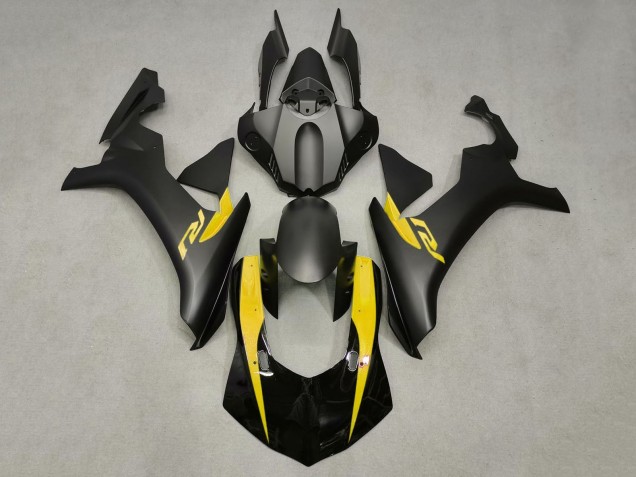 2020-2025 Glossy Black Matte Black Yellow Yamaha YZF 1000 R1 Motorcycle Fairings