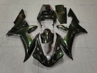 2002-2003 Dark Green Chameleon Yamaha YZF 1000 R1 Motorcycle Fairings