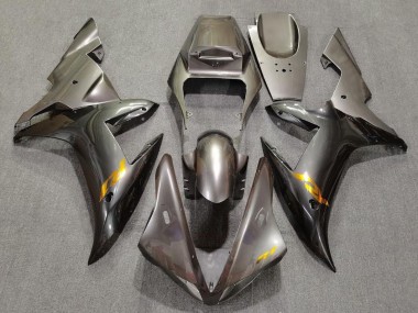 2002-2003 Grey with Gold Decals Yamaha YZF 1000 R1 Motorcycle Fairings