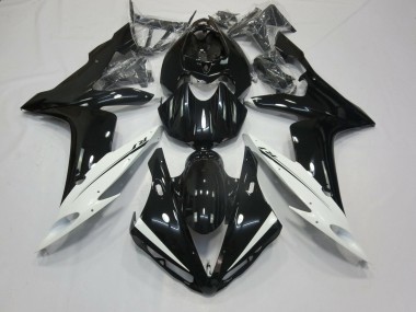 2004-2006 Glossy Black White Yamaha YZF 1000 R1 Motorcycle Fairings