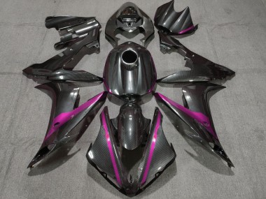 2004-2006 Carbon Fiber Style Pink Yamaha YZF 1000 R1 Motorcycle Fairings