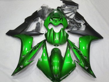 2004-2006 Green Matte Black Yamaha YZF 1000 R1 Motorcycle Fairings