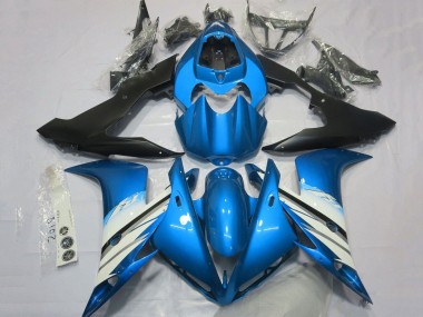 2004-2006 Light Blue White Matte Black Yamaha YZF 1000 R1 Motorcycle Fairings