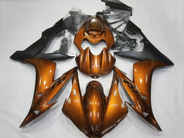 2004-2006 Orange Matte Black Yamaha YZF 1000 R1 Motorcycle Fairings