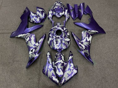 2004-2006 Purple White Grey Camouflage Yamaha YZF 1000 R1 Motorcycle Fairings