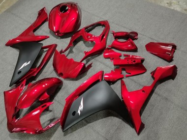 2004-2006 Red Matte Black Yamaha YZF 1000 R1 Motorcycle Fairings