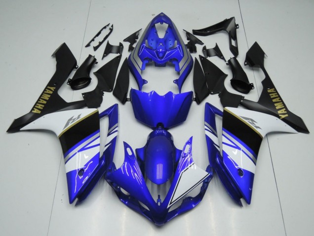2007-2008 Blue White Black Gold Decal Yamaha YZF 1000 R1 Motorcycle Fairings