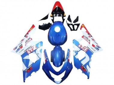 2004-2005 Blue White Red Motul Suzuki GSXR 600 / GSXR 750 Motorcycle Fairings