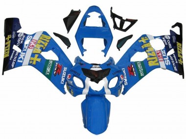 2004-2005 Blue Green Black Yellow Rizla Suzuki GSXR 600 / GSXR 750 Motorcycle Fairings