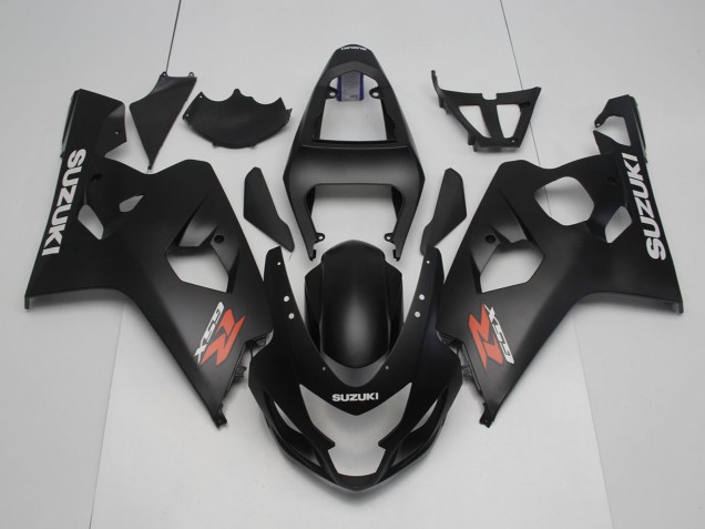 2004-2005 Matte Black Red White Suzuki GSXR 600 / GSXR 750 Motorcycle Fairings