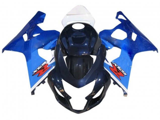 2004-2005 White Blue Red Suzuki GSXR 600 / GSXR 750 Motorcycle Fairings