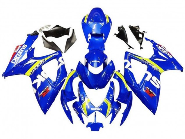 2006-2007 Blue White Yellow Red Ecstar Suzuki GSXR 600 / GSXR 750 Motorcycle Fairings