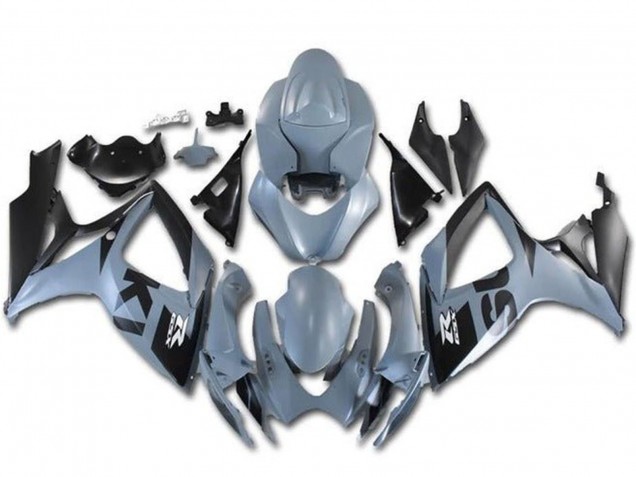 2006-2007 Grey Black Suzuki GSXR 600 / GSXR 750 Motorcycle Fairings
