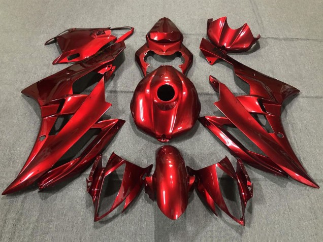 2006-2007 Red Yamaha YZF R6 Motorcycle Fairings