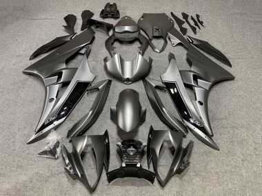 2008-2016 Matte Grey Glossy Black Yamaha YZF R6 Motorcycle Fairings