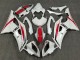 2008-2016 Pearl White Red Yamaha YZF R6 Bike Fairings