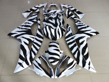2008-2016 White Black Zebra Yamaha YZF R6 Motorcycle Fairings