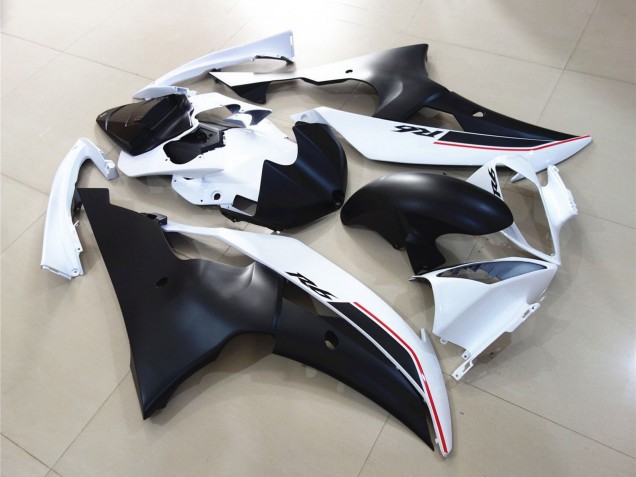 2008-2016 White Matte Black Red Yamaha YZF R6 Motorcycle Fairings