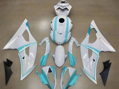 2008-2016 White Light Blue Yamaha YZF R6 Motorcycle Fairings