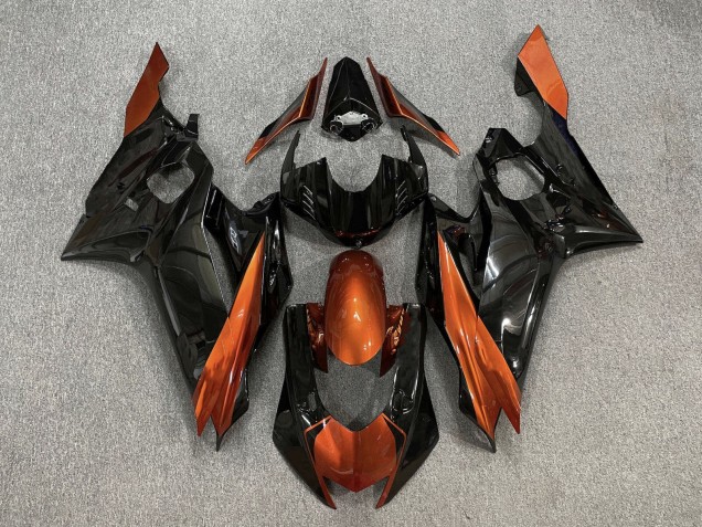 2017-2023 Orange Glossy Black Yamaha YZF R6 Motorcycle Fairings