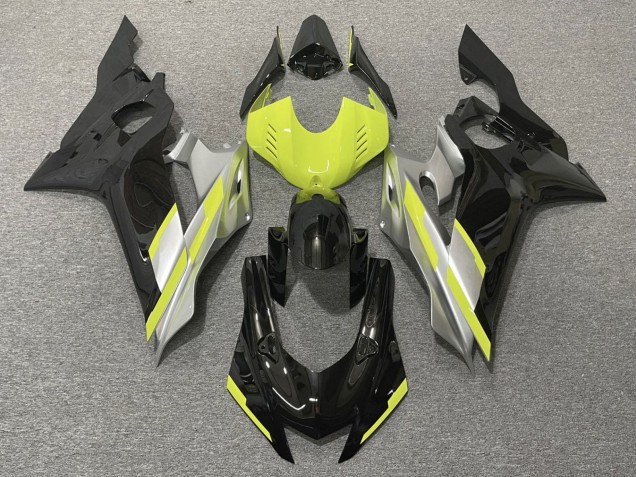 2017-2023 Grey Neon Yellow Glossy Black Yamaha YZF R6 Motorcycle Fairings