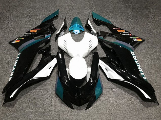 2017-2023 White Teal Blue Glossy Black Yamaha YZF R6 Motorcycle Fairings